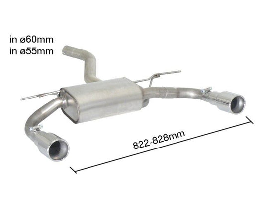 Ragazzon Rear Silencer BMW 4 SERIES F32 420d (135kw) 2013 - (50.0442.05) - TMC Motorsport