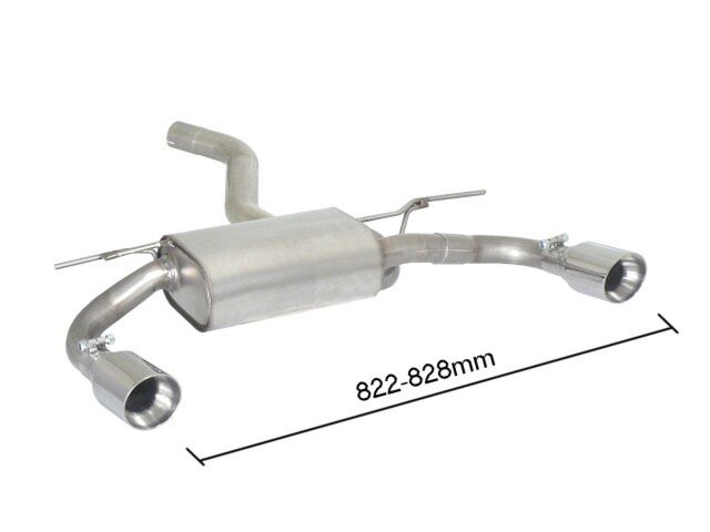Ragazzon Rear Silencer BMW 4series F32-F33-F36 F32(Coup¨) 418D (110kW - B47) 2015>> (50.0727.60) - TMC Motorsport