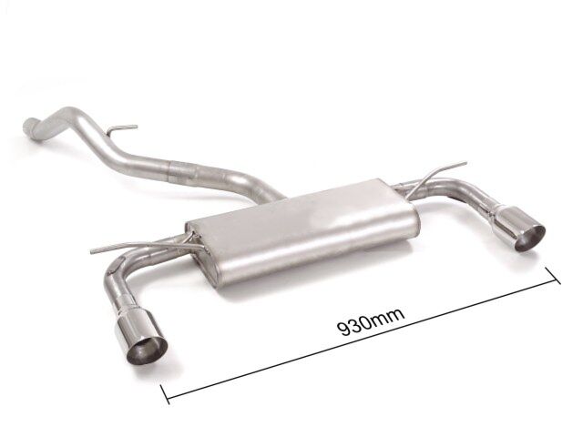 Ragazzon Stainless Steel rear silencer left/right SEAT 1.4TSI (110kW) AEROPACK 2014>>08/2018 (50.0855.61) - TMC Motorsport