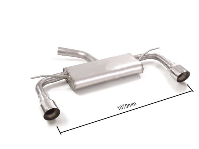 Ragazzon Stainless Steel rear silencer left/right VOLKSWAGEN 1.6TDi (85kW) 2017>>2018 (50.0872.61) - TMC Motorsport