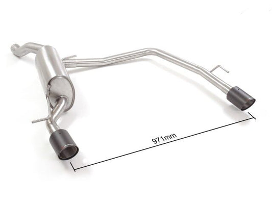 Ragazzon Stainless steel rear silencer left/right SEAT 1.0TSI (70kW) / 1.0TSI (70kW) FR 2017>> (50.0880.73) - TMC Motorsport