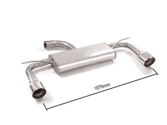 Ragazzon Stainless Steel rear silencer left/right VOLKSWAGEN 1.6TDi (85kW) 2018>>2020 (50.0931.61) - TMC Motorsport