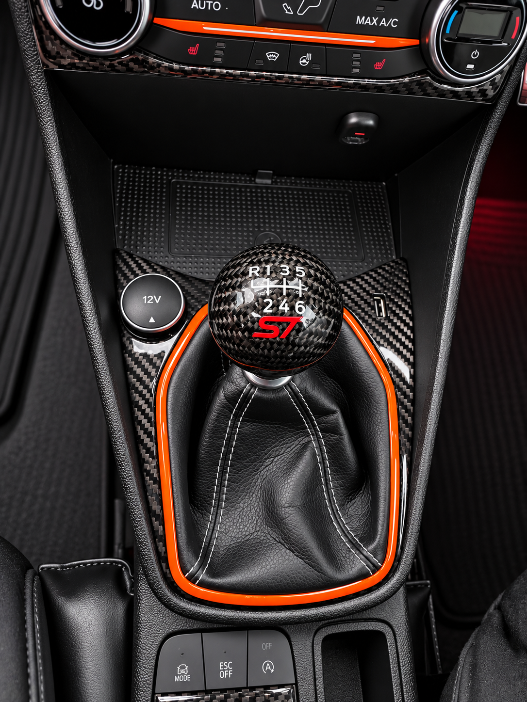 Car Enhancements UK - Real Carbon Fibre Gear Shifter Surround Trim (MK8 / MK8.5 Fiesta)