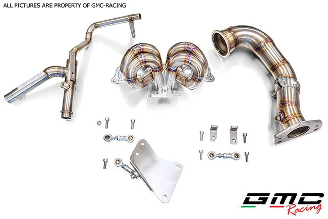 GMC Racing Stainless Steel Tubular Manifold, Downpipe & Water Pipe Kit – Abarth 500 / 595 / 695 Garrett GT1446