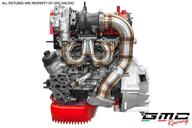 GMC Racing Stainless Steel Tubular Manifold, Downpipe & Water Pipe Kit – Abarth 500 / 595 / 695 Garrett GT1446