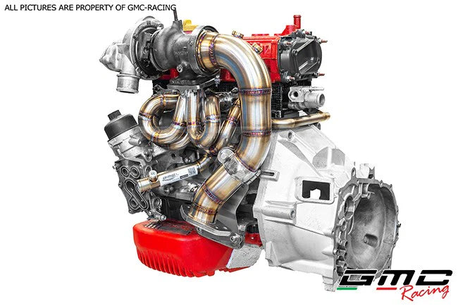 GMC Racing Stainless Steel Tubular Manifold, Downpipe & Water Pipe Kit – Abarth 500 / 595 / 695 Garrett GT1446