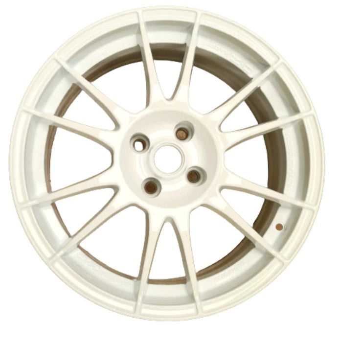 GENUINE ABARTH 124 SPIDER SET OF ALLOY WHEELS - OZ ULTRALEGGERA - WHITE - TMC Motorsport