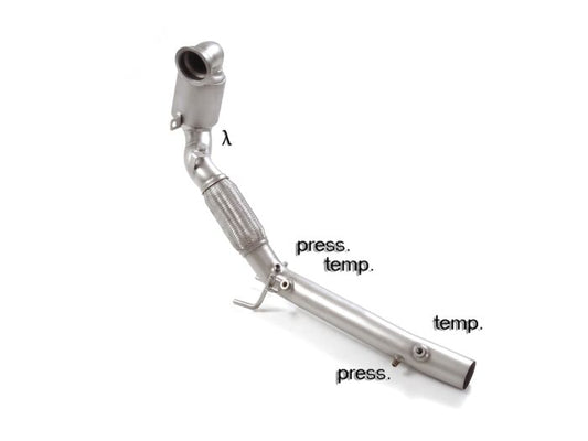 Ragazzon Stainless steel metallic catalyst VOLKSWAGEN 2.0TSI GTi TCR (213kW) 70mm 2019>>2020 (54.0371.00) - TMC Motorsport