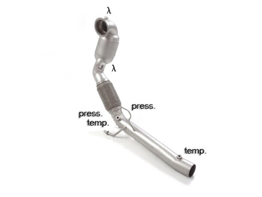 Ragazzon Stainless steel metallic catalyst VOLKSWAGEN 2.0GTi (180kW) 76mm 2020>> (54.0427.00) - TMC Motorsport