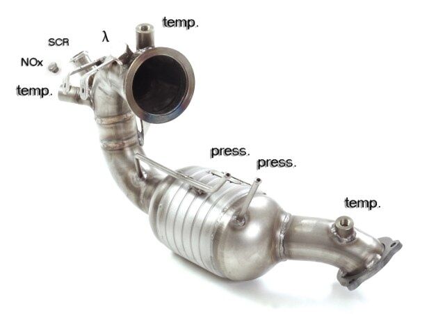 Ragazzon Stainless steel GPF replacement pipe + particulate filter replacement AUDI 3.0TDi V6 Quattro (160kW) 2014>>2017 (54.0375.01) - TMC Motorsport