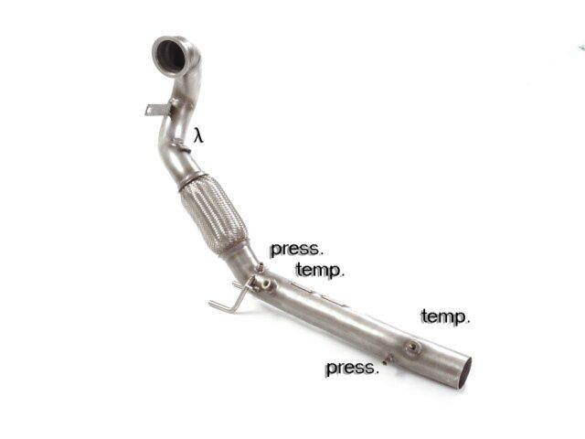 Ragazzon Stainless Steel cat replacement pipe VOLKSWAGEN 2.0TSI GTi TCR (213kW) 70mm 2019>>2020 (55.0660.00) - TMC Motorsport