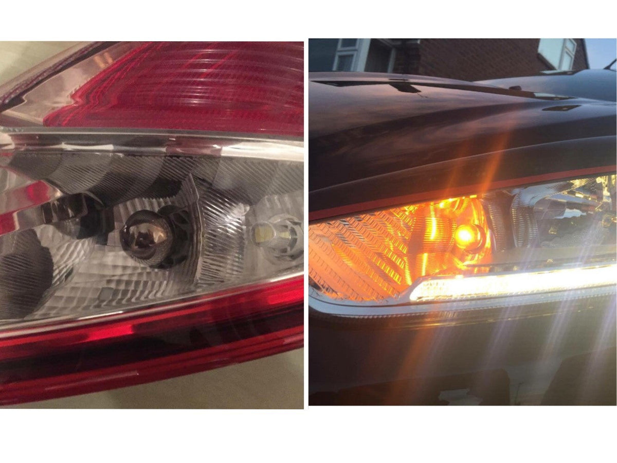 CEUK ChromoLite Mirror Indicator Bulbs | Offset Pin Amber Upgrade 581 (PY21w | 7507 | BAU15s)