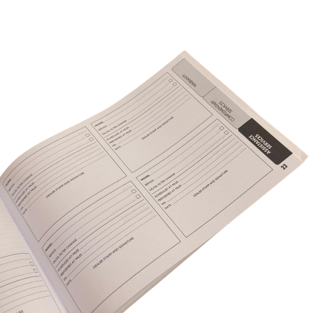 Genuine Abarth Service History Book – UK