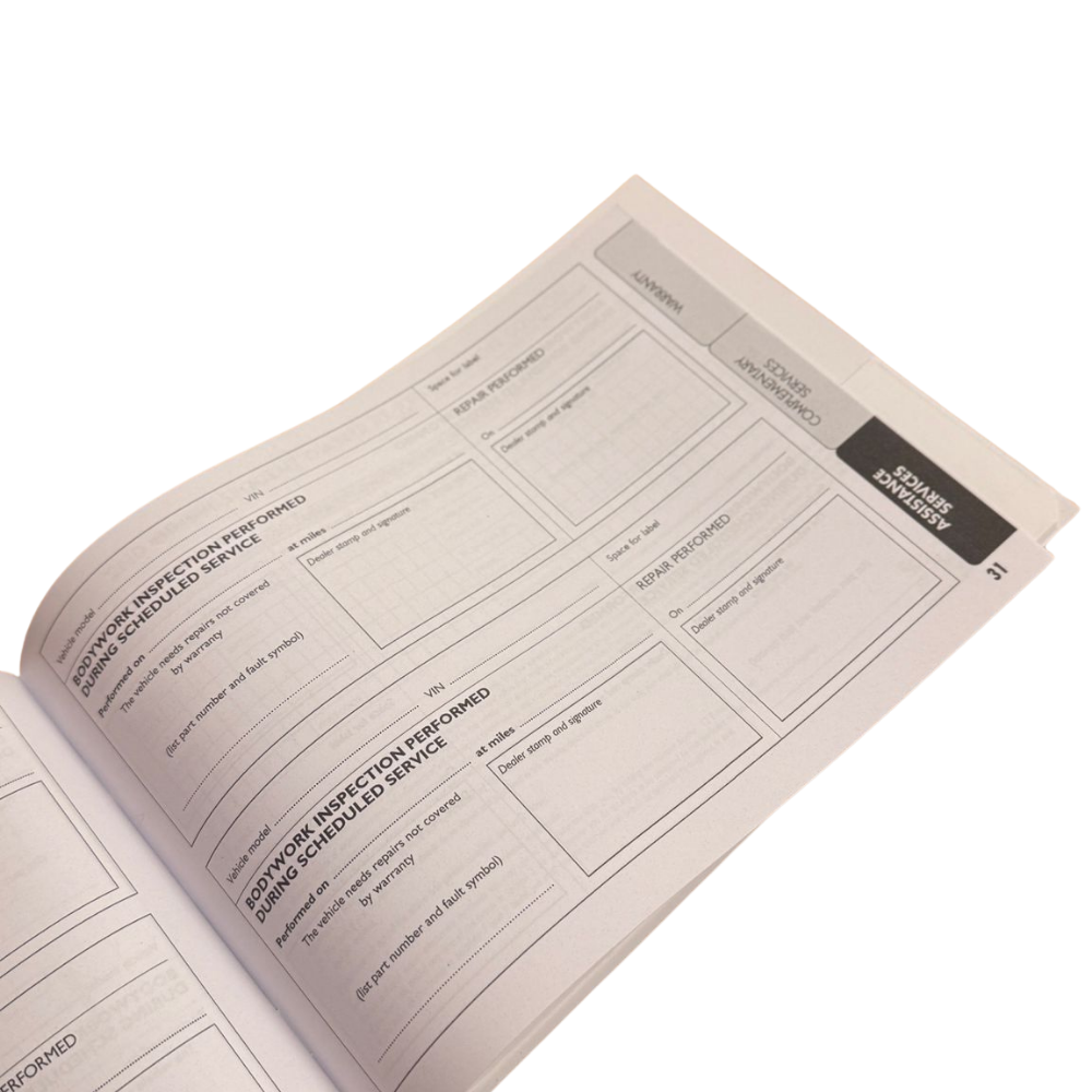 Genuine Abarth Service History Book – UK
