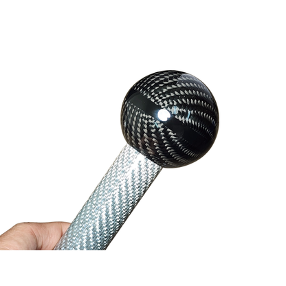 Abarth 500 / 595 / 695 Black Metal & Genuine Carbon Fibre Gear Knob