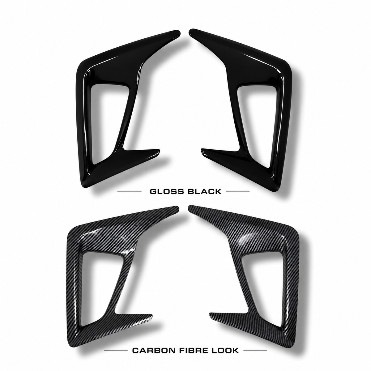 Rear Bumper Reflector Surround for MK4 / MK4.5 Focus | CEUK (Carbon Fibre Look OR Gloss Black)