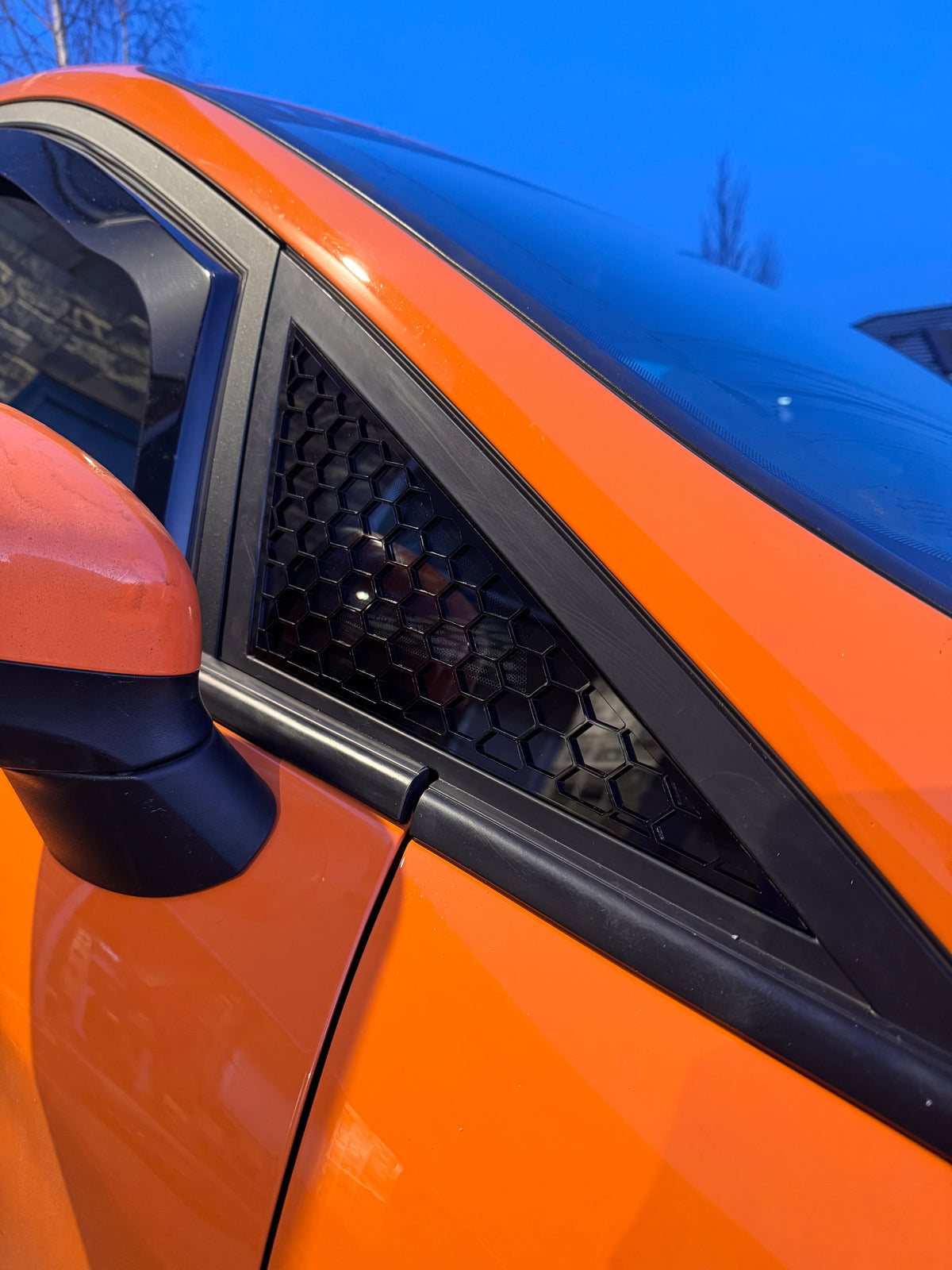 MK8 / MK8.5 Ford Fiesta Front Quarter Window Panels - Ford Performance Hex