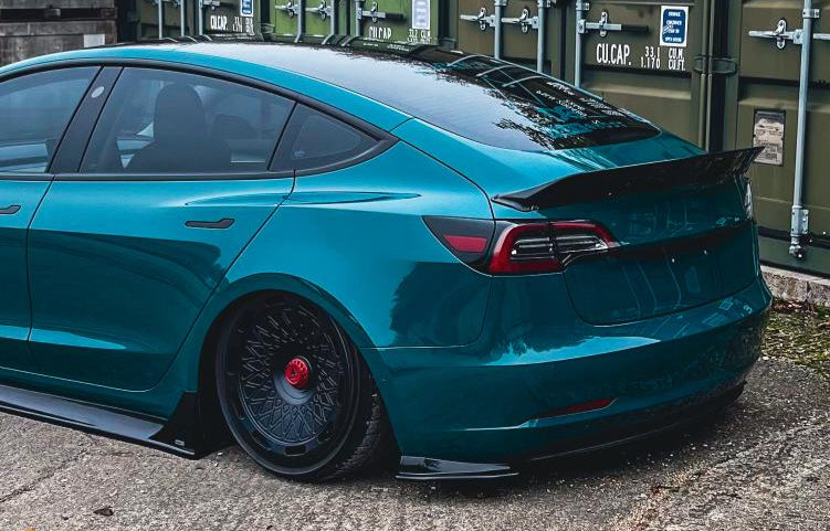 Tesla Model 3 - Rear Bumper Extension Spats - TMC Motorsport