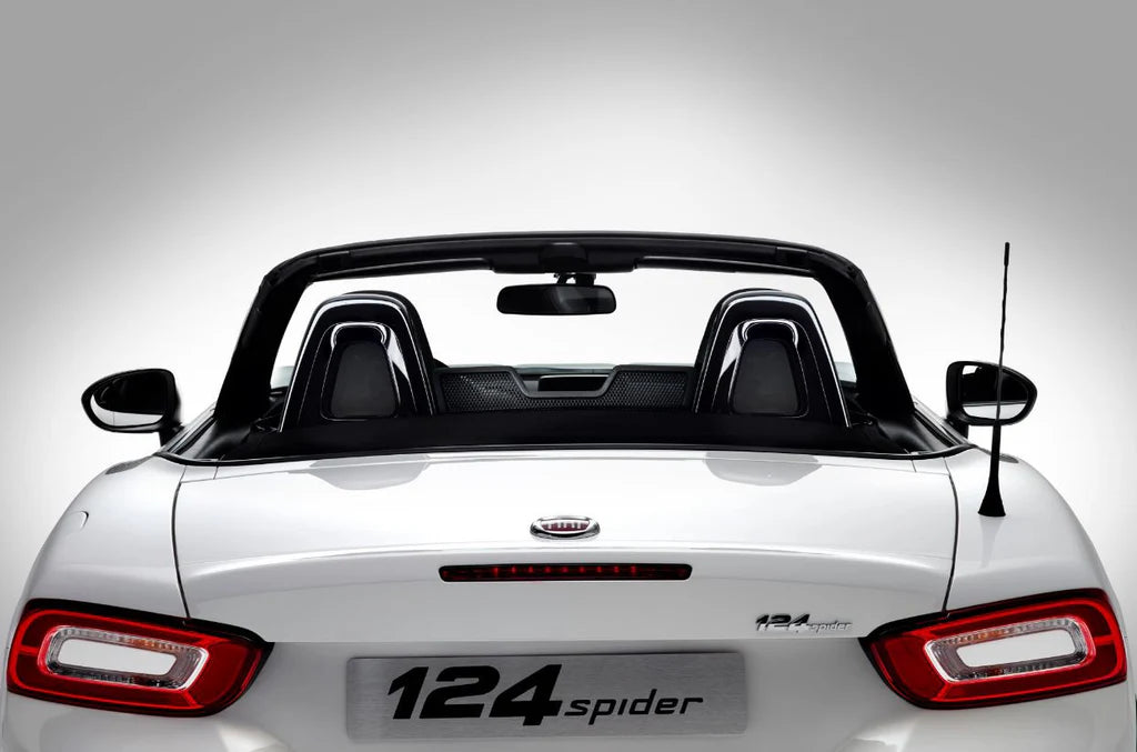 Genuine Abarth / Fiat Seat Bar Cladding – Piano Black – 124 Spider