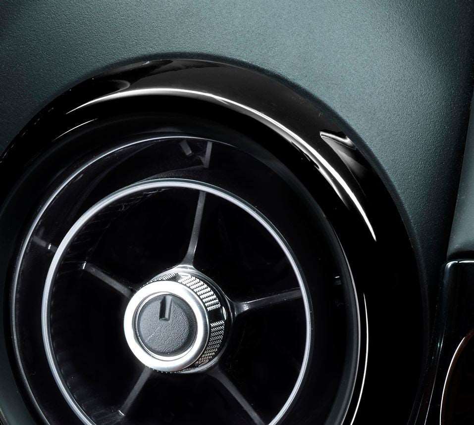 Genuine Abarth / Fiat Air Vents (Set of Three) – Piano Black – 124 Spider
