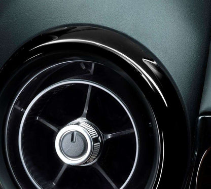 Genuine Abarth / Fiat Air Vents (Set of Three) – Piano Black – 124 Spider