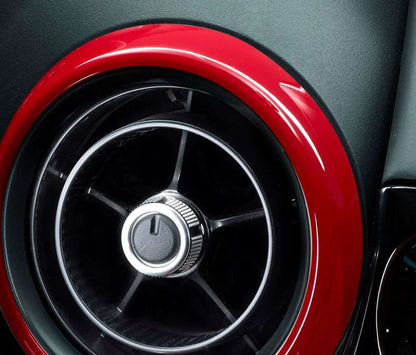 Genuine Abarth / Fiat Air Vents (Set of Three) – Gloss Red – 124 Spider