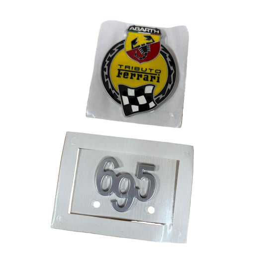 Insignia del alerón trasero del Ferrari Tributo 695 Abarth original