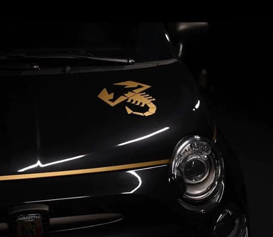 Genuine Abarth Bonnet Decal - 500 Abarth Scorpioneoro - TMC Motorsport