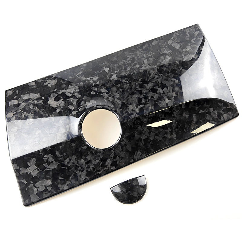 Abarth 500 / 595 / 695 Series 4 Carbon Fibre Glove Box Cover & Handle Cover