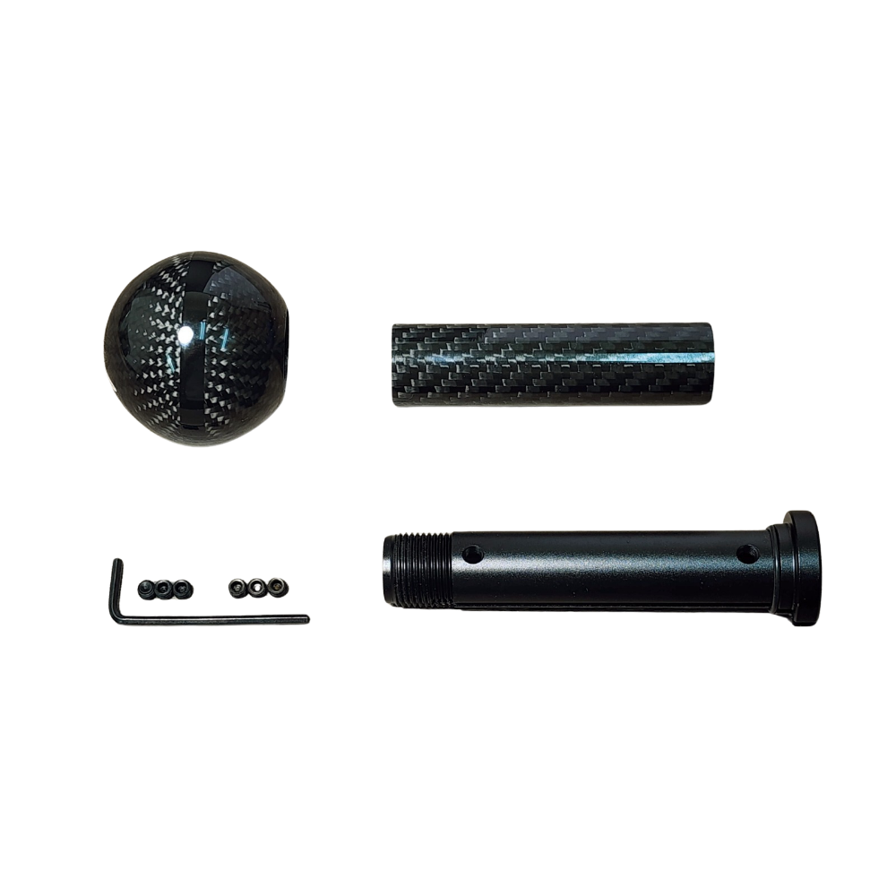 Abarth 500 / 595 / 695 Black Metal & Genuine Carbon Fibre Gear Knob