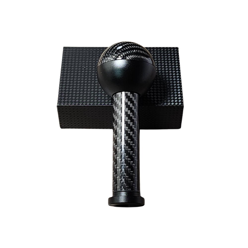 Abarth 500 / 595 / 695 Black Metal & Genuine Carbon Fibre Gear Knob