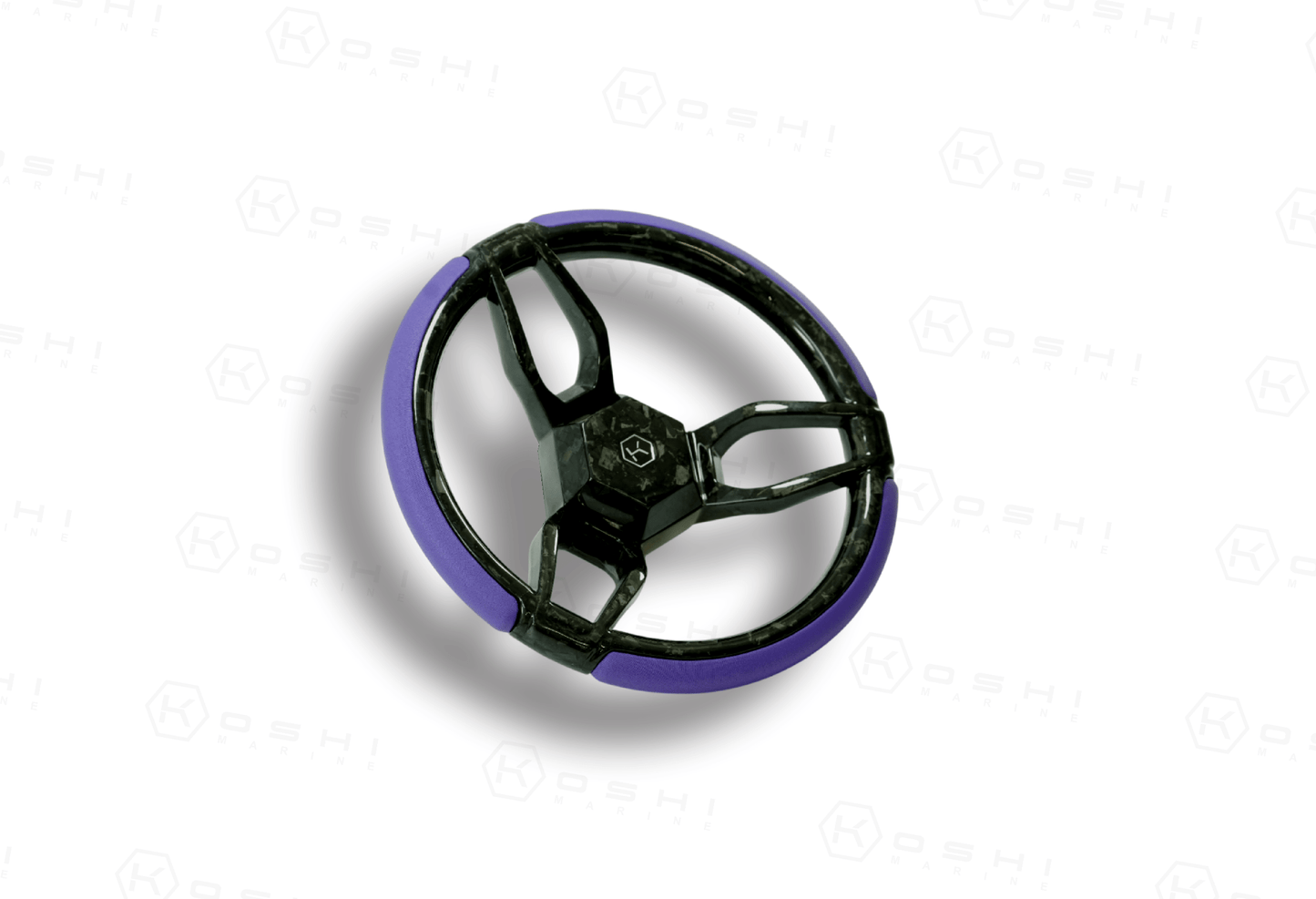 Carbon Fiber 3-Spoke Steering Wheel ROUND – KOSHI Design - Carbon Fibre
