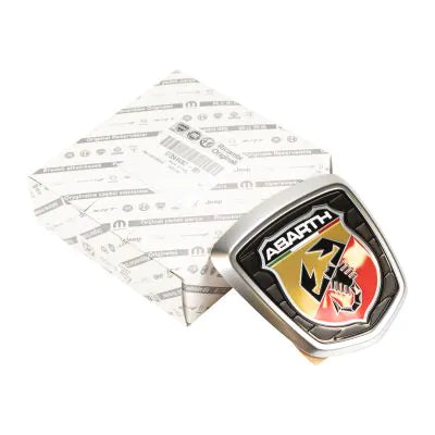 Genuine Abarth Badge Satin Chrome, Tailgate - 500 Abarth