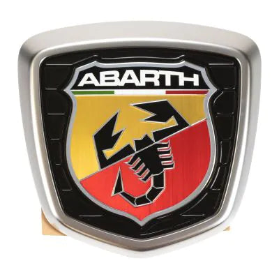 Genuine Abarth Badge Satin Chrome, Tailgate - 500 Abarth
