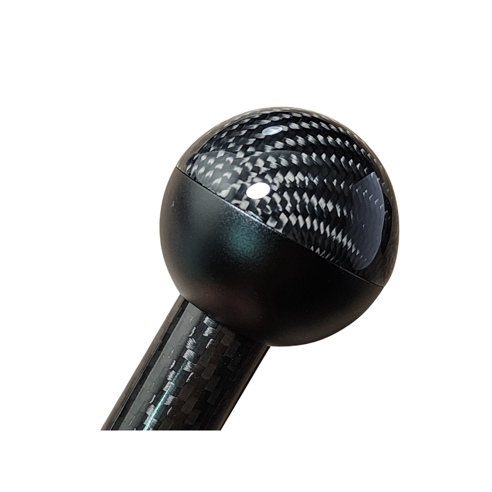 Abarth 500 / 595 / 695 Black Metal & Genuine Carbon Fibre Gear Knob