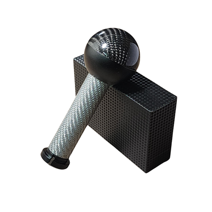 Abarth 500 / 595 / 695 Black Metal & Genuine Carbon Fibre Gear Knob