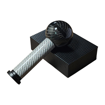 Abarth 500 / 595 / 695 Black Metal & Genuine Carbon Fibre Gear Knob