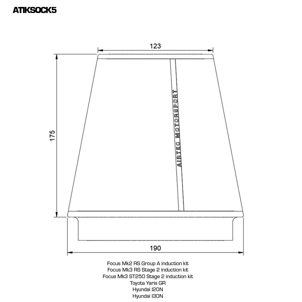 AIRTEC Motorsport Filter Sock - TMC Motorsport