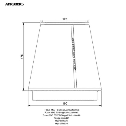 AIRTEC Motorsport Filter Sock - TMC Motorsport