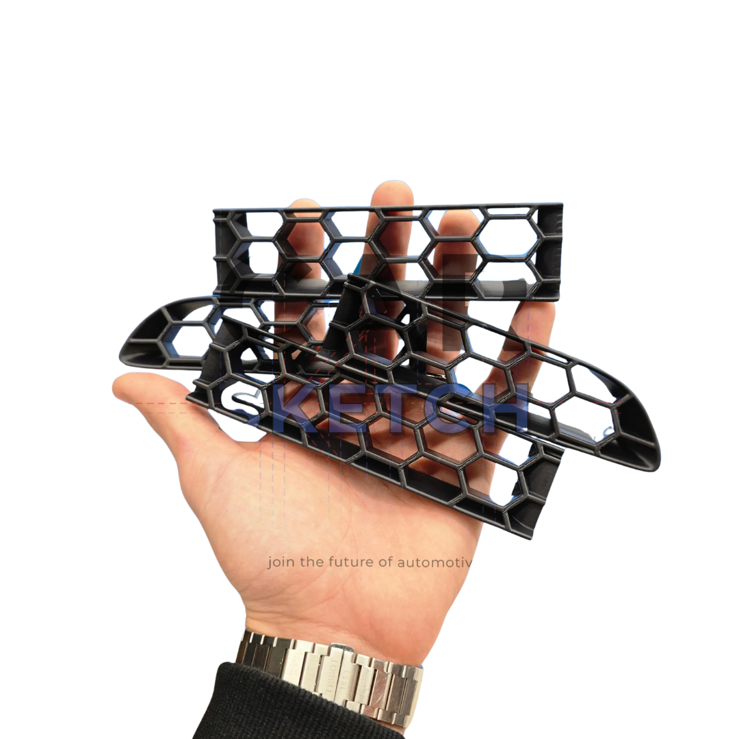 Abarth 595/695 Front Grille Honeycomb Inserts By Car Sketch - TMC Motorsport