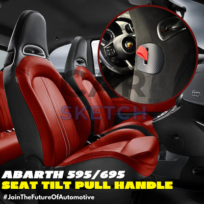 Abarth Seat Tilt Pull Handles Pair for Original Seats By Car Sketch - TMC Motorsport
