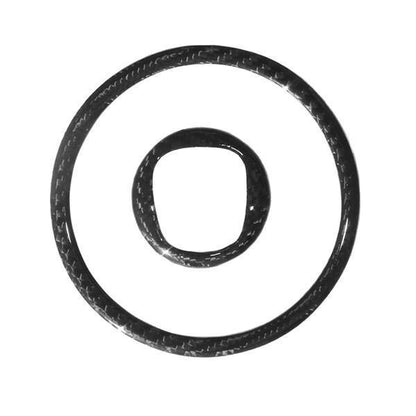 Abarth 500 / 595 / 695 Steering Wheel Centre Cover - Carbon Fibre - Abarth Tuning