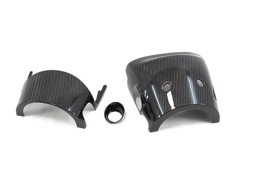 Abarth 500 / 595 / 695 Steering Wheel Shroud - Carbon Fibre - Abarth Tuning
