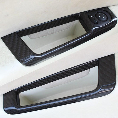 Abarth 500 / 595 / 695 Interior Doors Handle Cover LHD - Carbon Fibre - Abarth Tuning