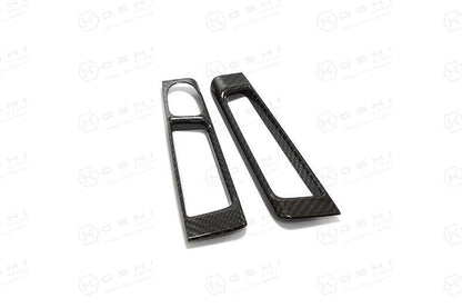 Abarth 500 / 595 / 695 Interior Doors Handle Cover LHD - Carbon Fibre - Abarth Tuning