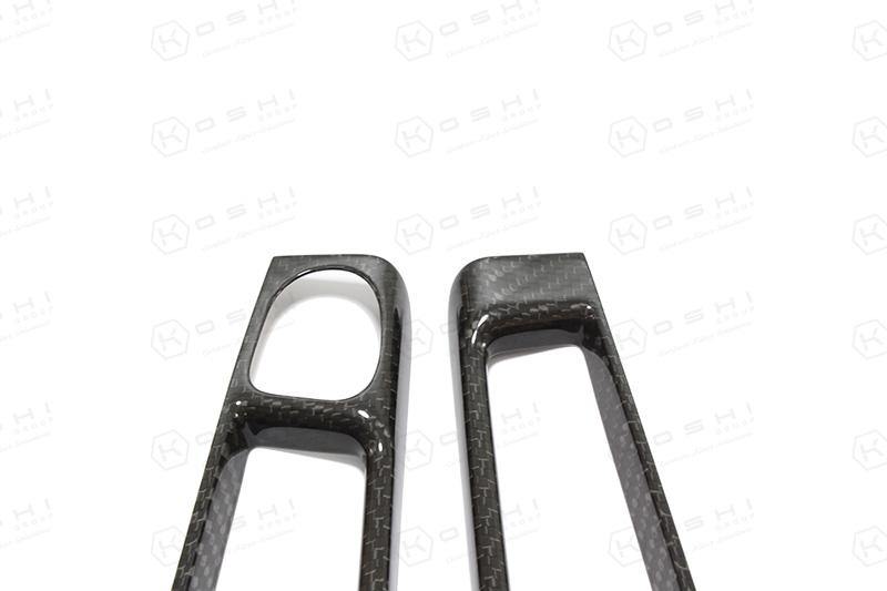Abarth 500 / 595 / 695 Interior Doors Handle Cover LHD - Carbon Fibre - Abarth Tuning