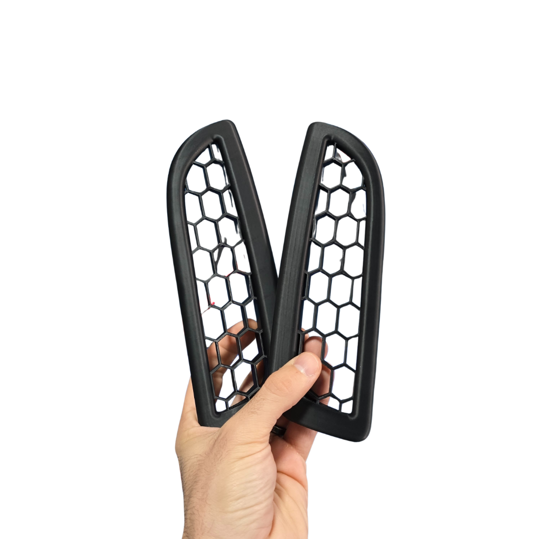 Abarth 595/695 Rear Reflectors & Taillights Honeycomb Inserts / Louvers By Car Sketch - TMC Motorsport