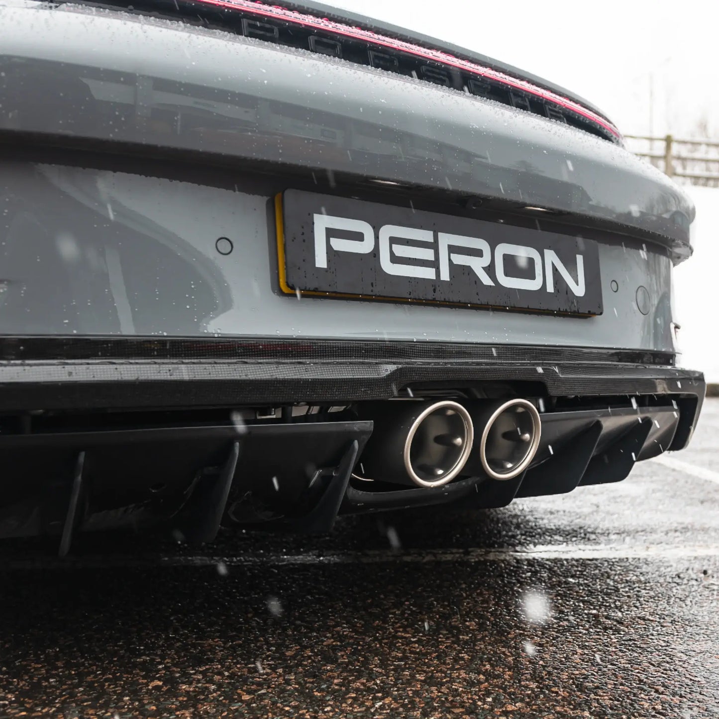 Porsche 911 GT3 / GT3 Touring (992.1) | Akrapovic | Rear Carbon Diffuser (High Gloss) - TMC Motorsport