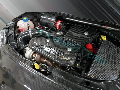 Abarth 500 / 595 / 695 Custom-Ansaugkit und Motorabdeckung aus Kohlefaser