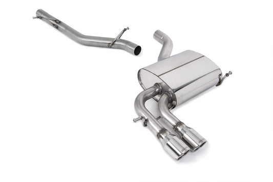Audi A3 2.0T FSI Quattro - Non-Resonated (Louder) Cat-Back Exhaust System with Polished Trims